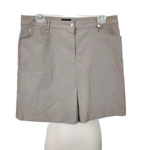 Golfino Golf Skort Womens 12 Beige Stretch Pockets Mini Skirt Shorts Tennis